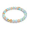 Peach | .925 Sterling Gold Vermeil | Mermaid Glass Bead Bracelet